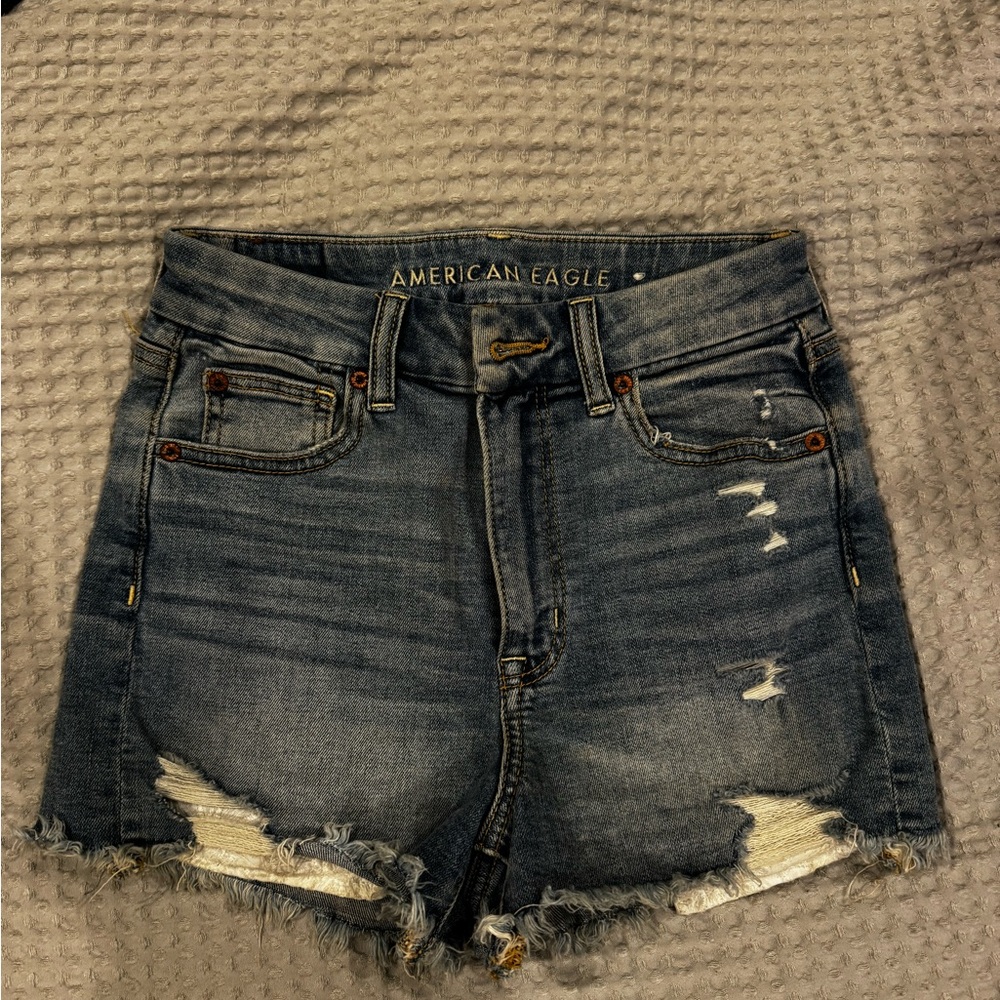 American Eagle Outfitters Women's Ripped Jean Shorts